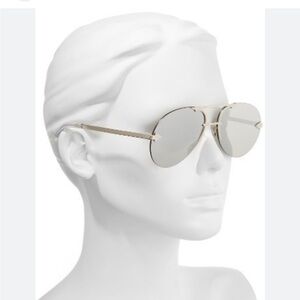 Karen Walker Love Hangover Aviator Silver Sunglasses